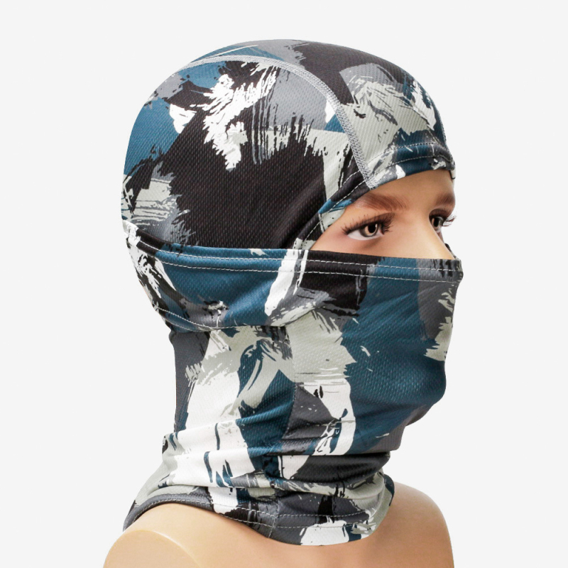 Maska za vožnju s punim licem - brzo suši, prozračna; unisex, poliester; zaštita vrata (prilagođeno obrađivanje, licencirana privatna oznaka)