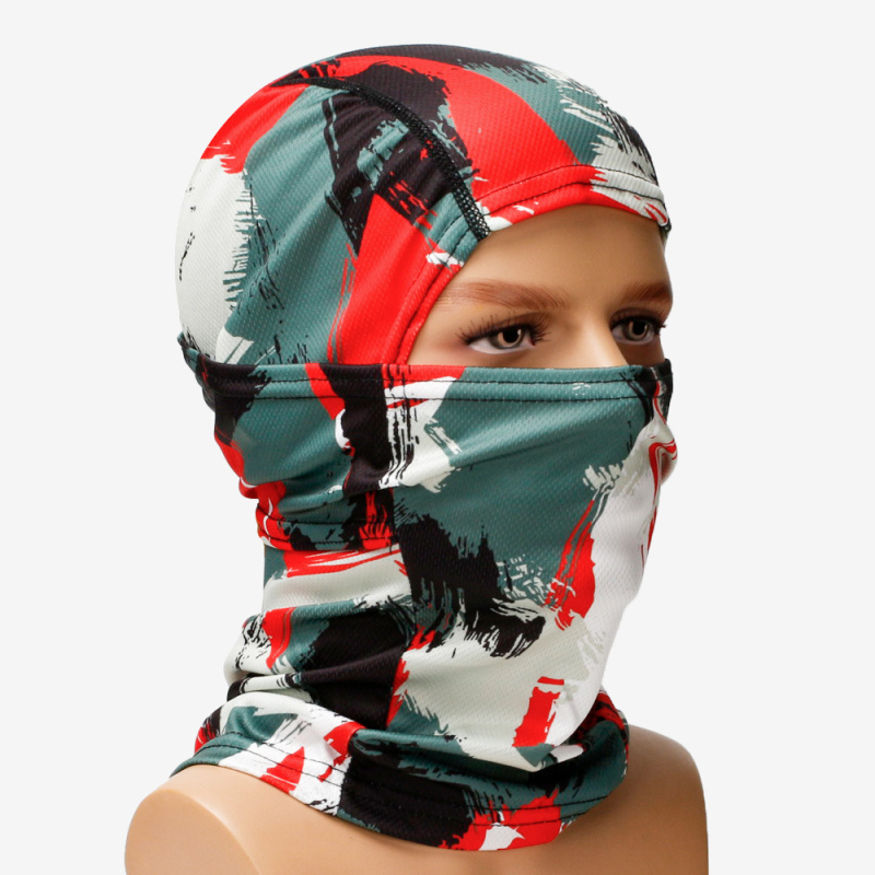 Maska za vožnju s punim licem - brzo suši, prozračna; unisex, poliester; zaštita vrata (prilagođeno obrađivanje, licencirana privatna oznaka)