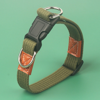 Állítható vászon kutyakör pamut-elasztán anyagból, vastagított kialakítás