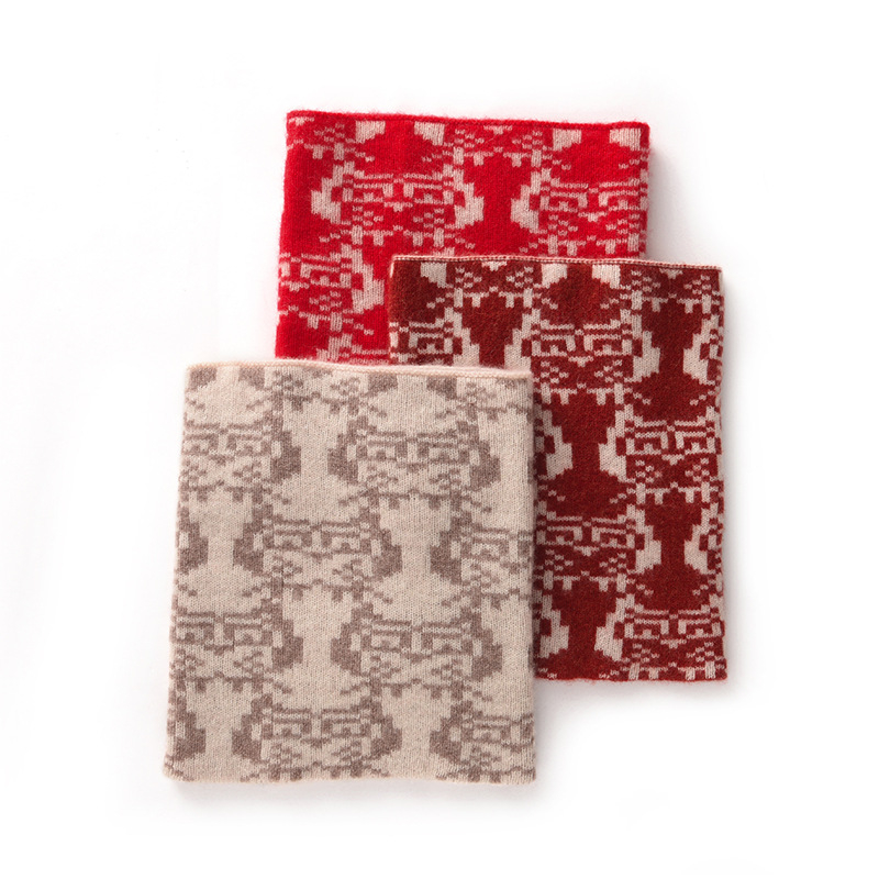 Kötött nyakmelegítő pulóver - Fiberou kasmírszálas gyapjú, melegítő funkció, kínai stílus, művészi vintage, kód 882, 2025