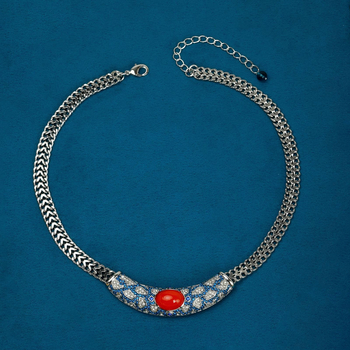 Set nakita: naušnice, ogrlica i prsten u stilu dvorskog vintage — elegantan, svestran, profinjen, luksuzan