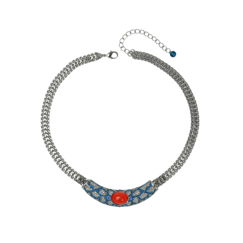 Set nakita: naušnice, ogrlica i prsten u stilu dvorskog vintage — elegantan, svestran, profinjen, luksuzan