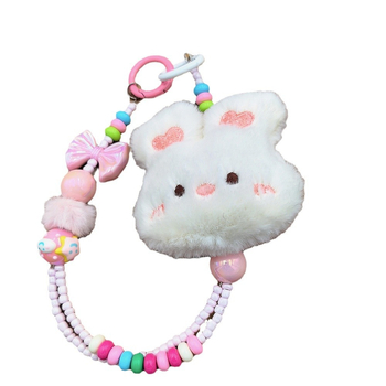 Λούτρινο αρκουδάκι με λουρί για το τηλέφωνο – Χειροποίητο, Νάιλον σχοινί, Μεταλλική αγκράφα, Unisex, Καρτούν κλειδοθήκη