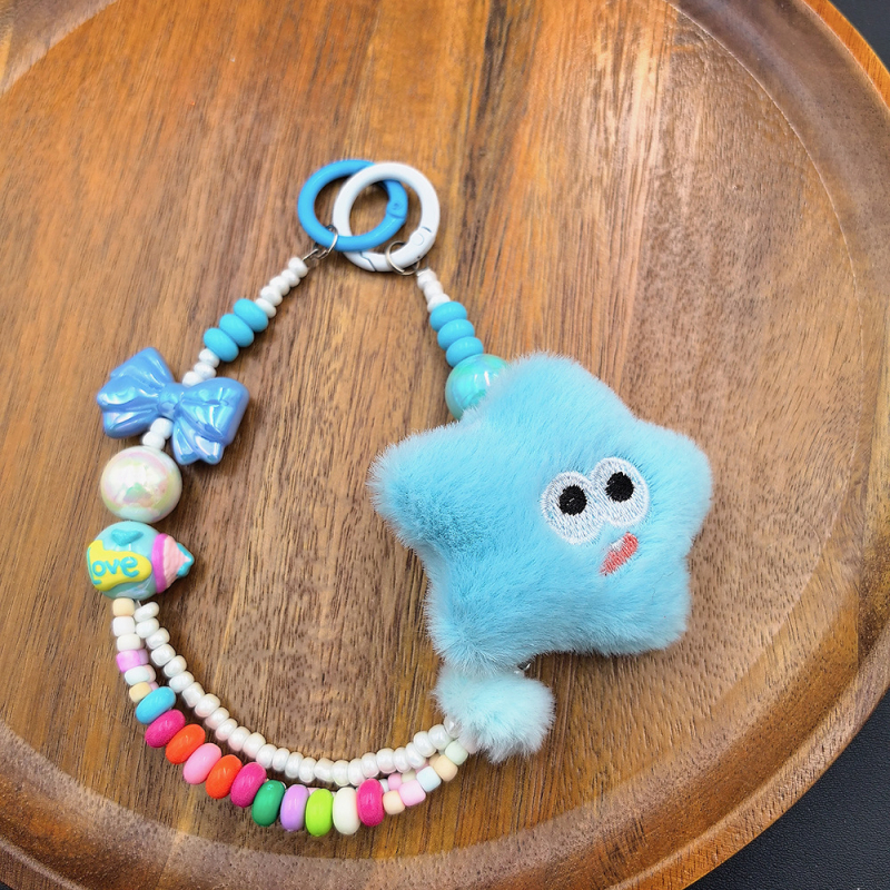 Λούτρινο αρκουδάκι με λουρί για το τηλέφωνο – Χειροποίητο, Νάιλον σχοινί, Μεταλλική αγκράφα, Unisex, Καρτούν κλειδοθήκη