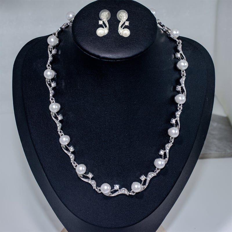 Set naušnica i ogrlice od legure, elektroplating, boemski stil, običan lanac