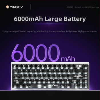 Nut65 μηχανικό πληκτρολόγιο με gasket δομή από αλουμίνιο – τριών λειτουργιών, RGB οπισθοφωτισμός, ενσύρματο, καλώδιο 1.5 m