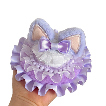 Клип за коса с ушички на зайче, детска форма, ръчна изработка, плат, клип Duckbill