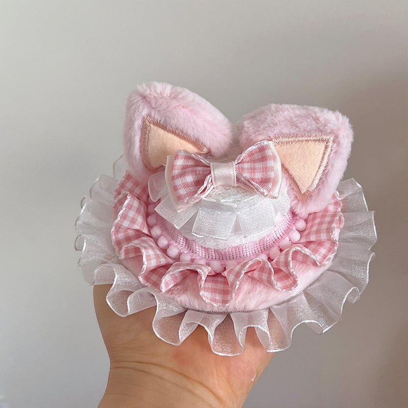 Клип за коса с ушички на зайче, детска форма, ръчна изработка, плат, клип Duckbill