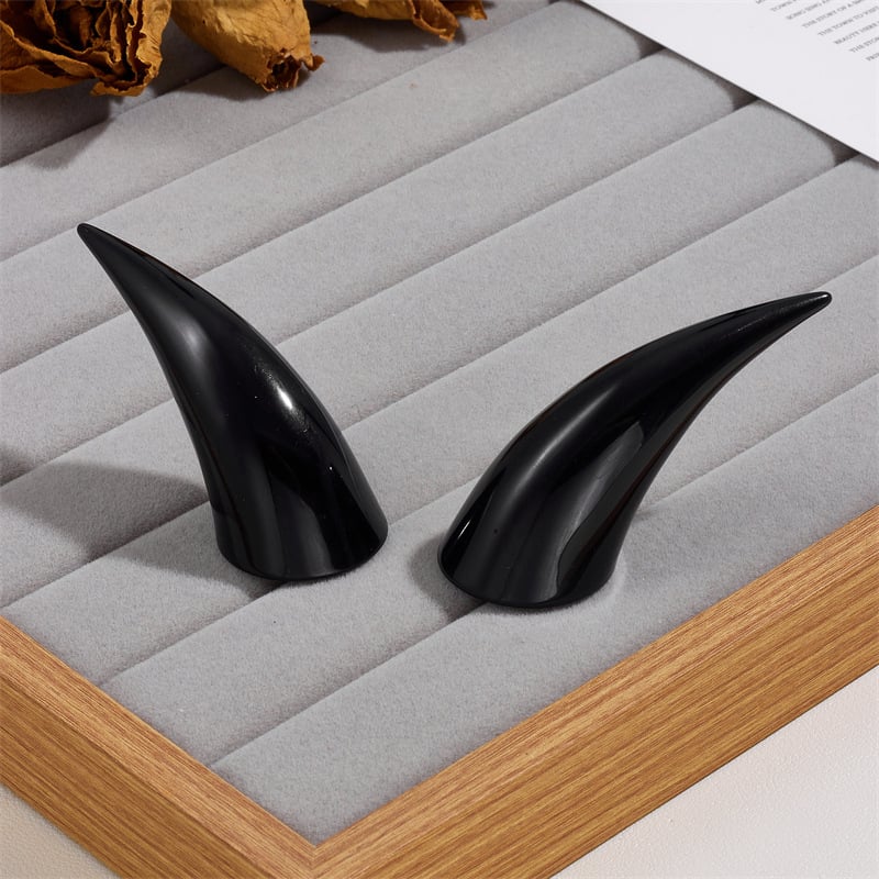 Аксесоар за коса с клип с рог, пластмаса/смола, геометричен дизайн, стил Готик Лолита, подходящ за деца