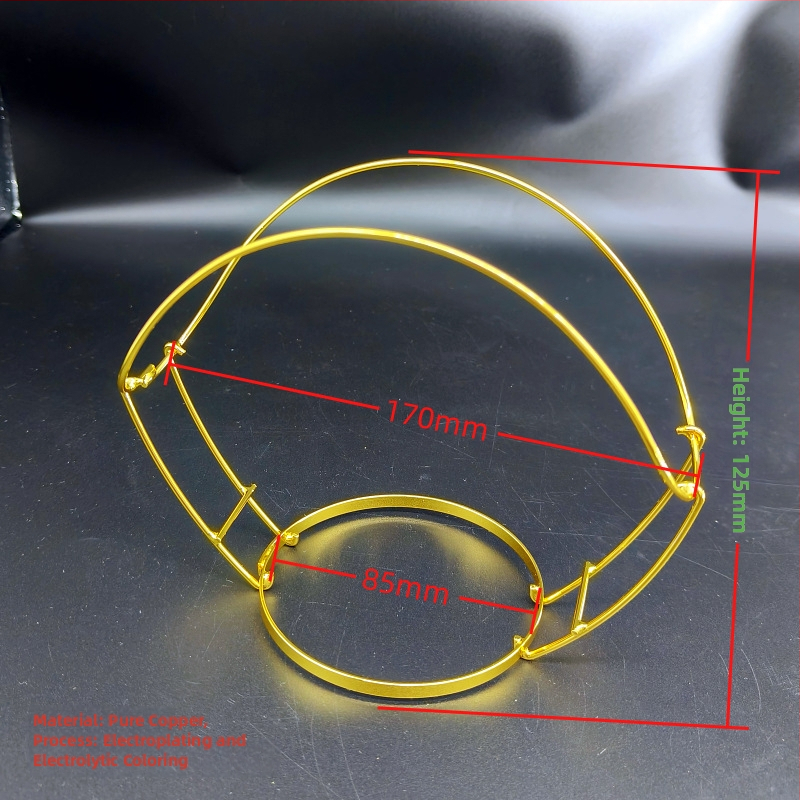Peakatte ehted vaskist vanaaegse stiiliga geomeetrilise skeleti elektroplaadi viimistlusega Billion Hairpinilt