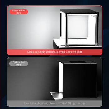 LED papildomas apšvietimas papuošalų fotografavimui — nešiojama fotostudija, 40W, trys šviesos temperatūros, stalinis naudojimas, švelnus be šešėlių apšvietimas