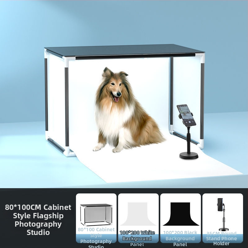 LED papildomas apšvietimas papuošalų fotografavimui — nešiojama fotostudija, 40W, trys šviesos temperatūros, stalinis naudojimas, švelnus be šešėlių apšvietimas