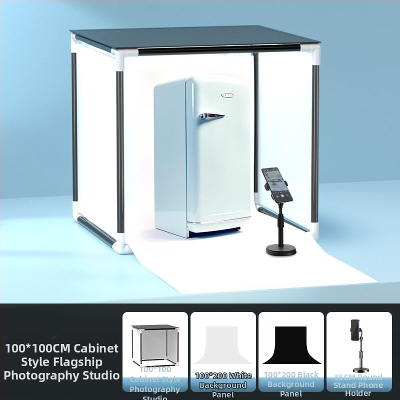 LED papildomas apšvietimas papuošalų fotografavimui — nešiojama fotostudija, 40W, trys šviesos temperatūros, stalinis naudojimas, švelnus be šešėlių apšvietimas