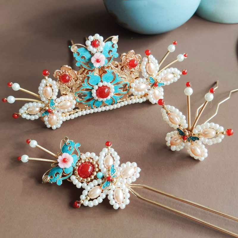 Juuksekroon, käsitsi valmistatud, metallist, värvi vastupidav viimistlus, retro naiselik stiil, kujundus: kroon, kohandamine saadaval