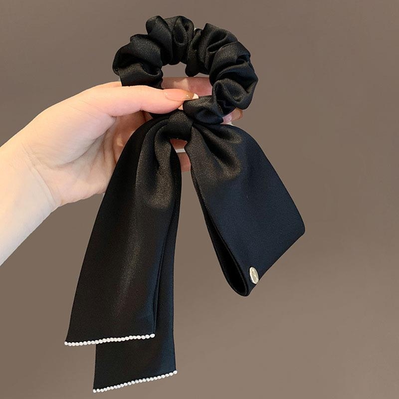 Scrunchie s francuskim stilom vrpce od satena, ručno izrađeno, visoka elastičnost, proljeće 2025
