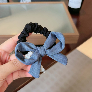 Matu aksesuarai - Kolegijų stiliaus kaspinė su dryžiniu audiniu, rankų darbo, didelis elastingumas, 2025 metų vasara