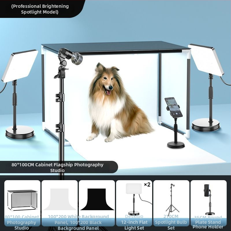 LED osvetlenie pre fotografovanie šperkov — 40W, tri teploty farieb, stolové použitie