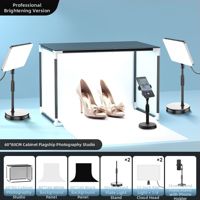 LED osvetlenie pre fotografovanie šperkov — 40W, tri teploty farieb, stolové použitie