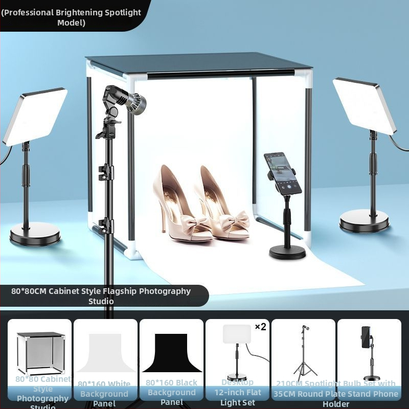 LED osvetlenie pre fotografovanie šperkov — 40W, tri teploty farieb, stolové použitie