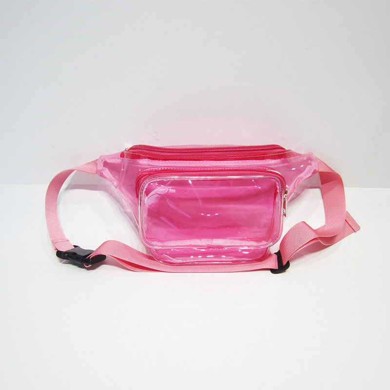 Női deréktáska utcai trend stílusú PU anyagból, zipzár, belső zsebek telefonhoz és személyi igazolványhoz, belső réteg