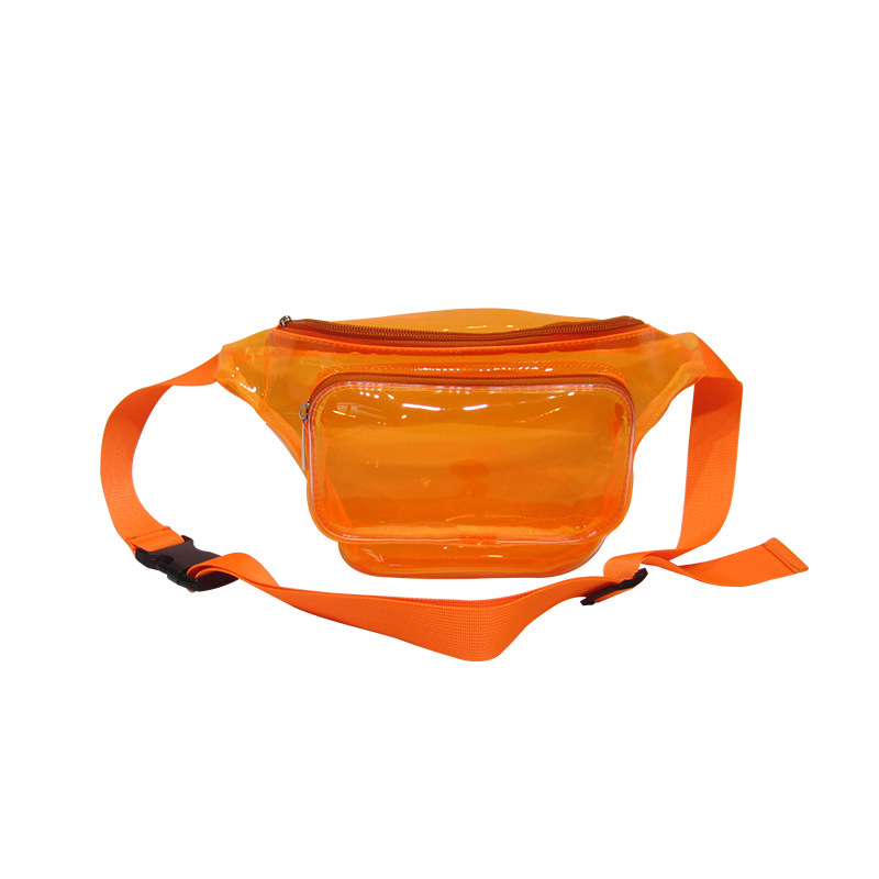 Női deréktáska utcai trend stílusú PU anyagból, zipzár, belső zsebek telefonhoz és személyi igazolványhoz, belső réteg