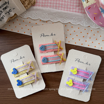 Hajkiegészítő - koreai stílus, textil anyagú, oldalsó csipesz, kézzel készített, nők számára