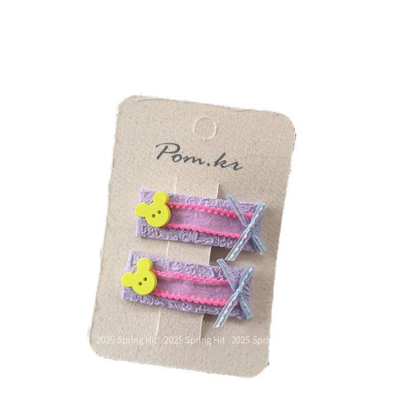 Hajkiegészítő - koreai stílus, textil anyagú, oldalsó csipesz, kézzel készített, nők számára