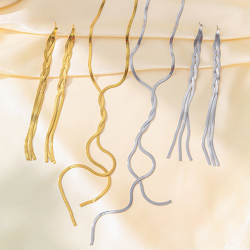 Titan Joy nyaklánc — titánacél, geometriai stílus, személyes tendencia, 2024 ősz