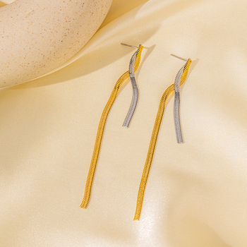 Колие - титаниева стомана, геометричен стил, личностна тенденция, есен 2024