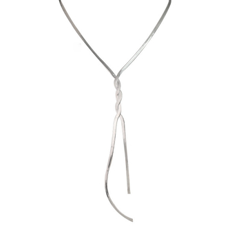 Колие - титаниева стомана, геометричен стил, личностна тенденция, есен 2024