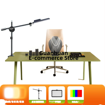 LED papildgaismas risinājums galda fotografijai un tiešraidei, trīs gaismas temperatūras, zem 10W