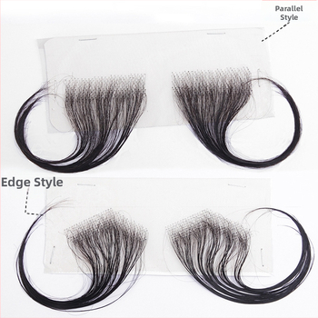 Fringes no īsta cilvēka matiem priekšējai matu līnijai – līmējama, elpojoša, ultra-plāna, roku austs