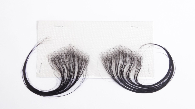 Fringes no īsta cilvēka matiem priekšējai matu līnijai – līmējama, elpojoša, ultra-plāna, roku austs