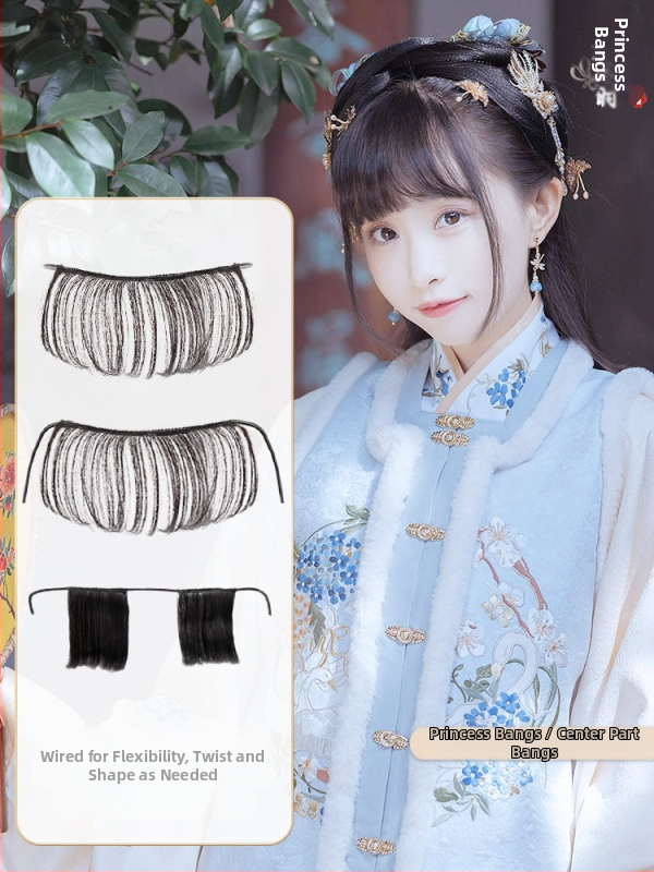 Hanfu parukas qi frangega - käsitöö, kõrge temperatuuriga traat, mehhaaniline töötlemine