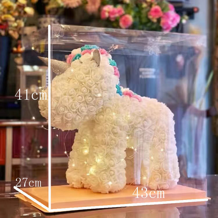 Örök rózsa unikornissal – ajándék lányoknak, tanárnőnek és az egész osztálynak; születésnapra, diplomaosztóra és utazás emlékére.