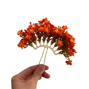 Dodatak za kosu – Gypsophila cvijet od smole, moderan minimalistički stil (Materijal: smola; Oblik: cvijeće; Sezona: Zima 2025)
