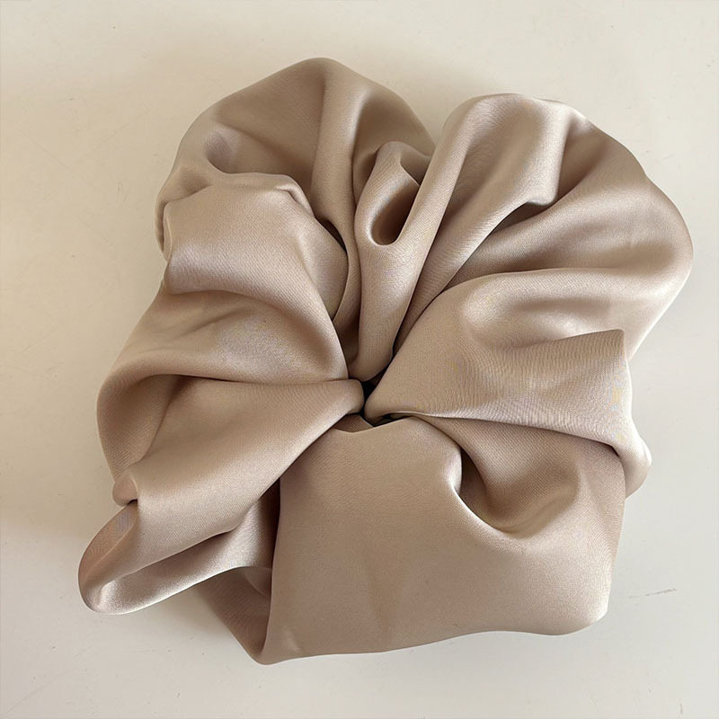 Korėjietiško stiliaus satino plaukų gumelė bunui, rankų darbo audinys, didelis elastingumas, be siūlių, plaukų aksesuaras