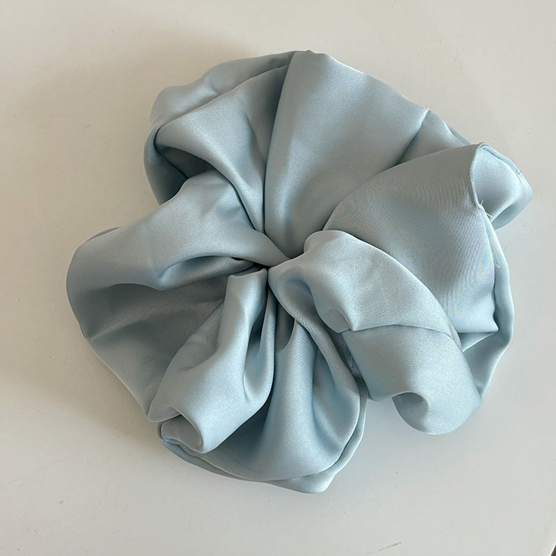 Korėjietiško stiliaus satino plaukų gumelė bunui, rankų darbo audinys, didelis elastingumas, be siūlių, plaukų aksesuaras