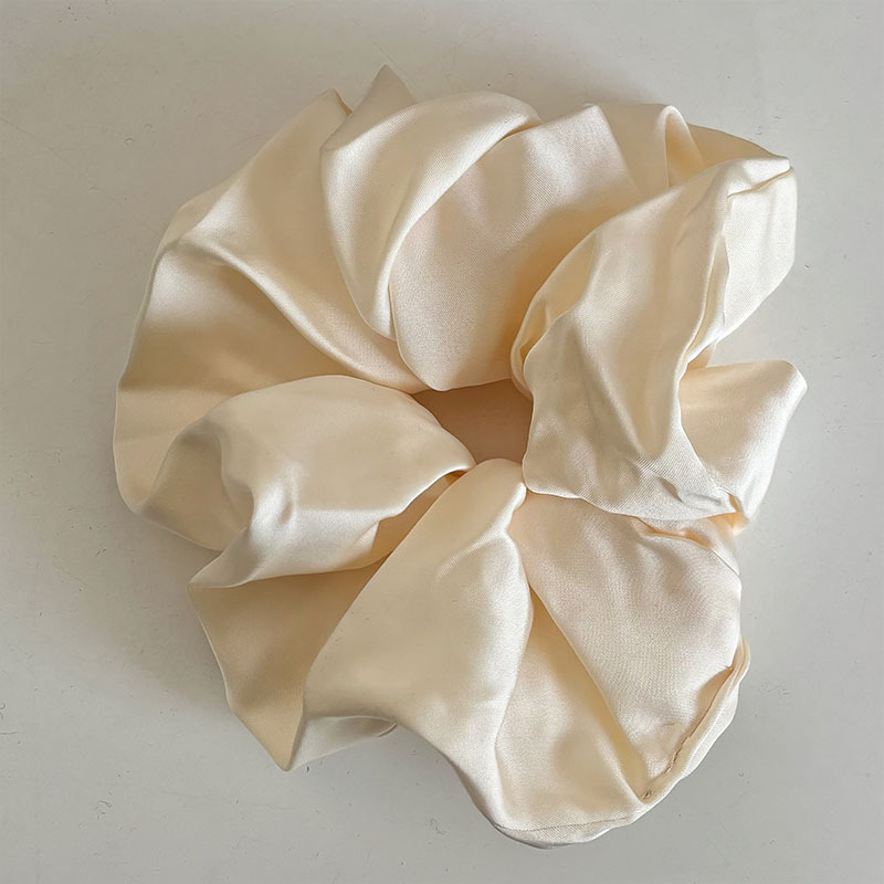Korėjietiško stiliaus satino plaukų gumelė bunui, rankų darbo audinys, didelis elastingumas, be siūlių, plaukų aksesuaras