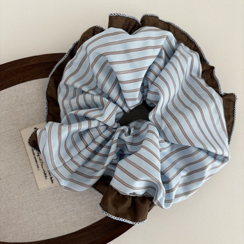 Hajna gumica u korejskom stilu s čipkom i prugastim uzorkom, tkanina, visoka elastičnost