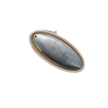 Hajcsat Song brokát stílusban, krémes édes lányos megjelenés; anyag: cinkötvözet; elektropolírozás