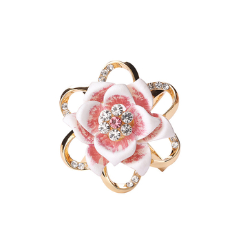 Broșă din aliaj, motiv cu flori, stil fashion pastoral, finisaj electroplacat, funcție fixă