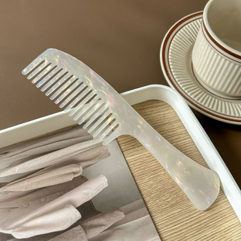 Fodrászati és haj egyenesítő hajkefe — anti-statisztikus, széles fogú, hordozható, acetát anyagból, Yiwu eredetű