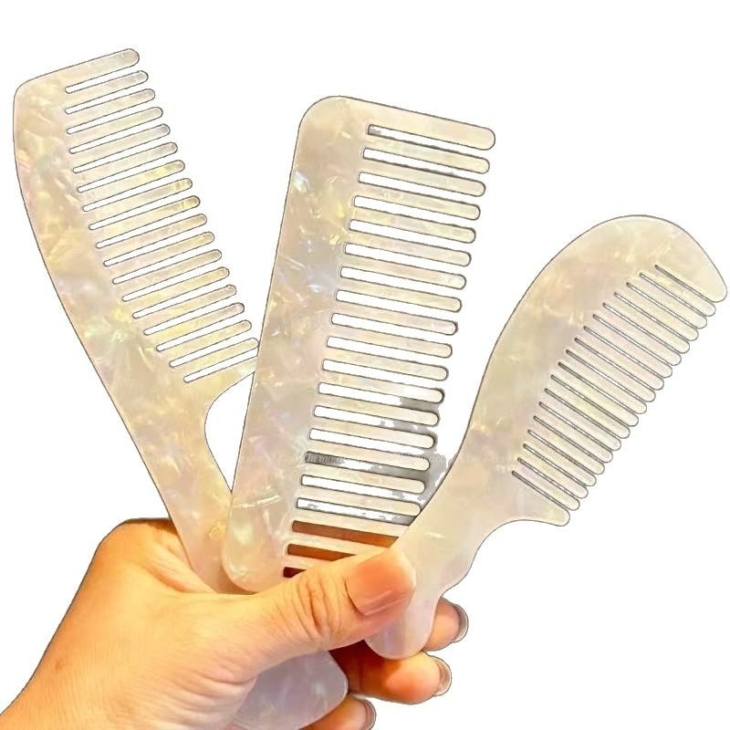 Fodrászati és haj egyenesítő hajkefe — anti-statisztikus, széles fogú, hordozható, acetát anyagból, Yiwu eredetű