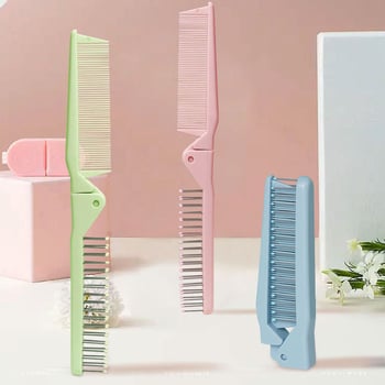ABS češalj za kosu, elektrostaticki, sklopivi, širokozub, za dugu kosu