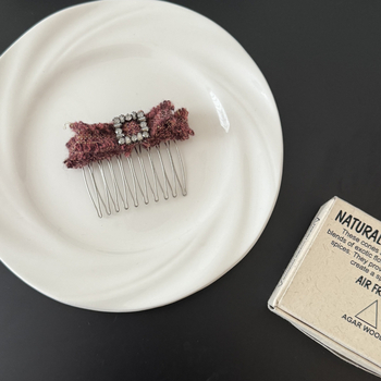 Greb za kosu u obliku mašne, ručno izrađen, mješavina materijala, za žene, Zima 2025