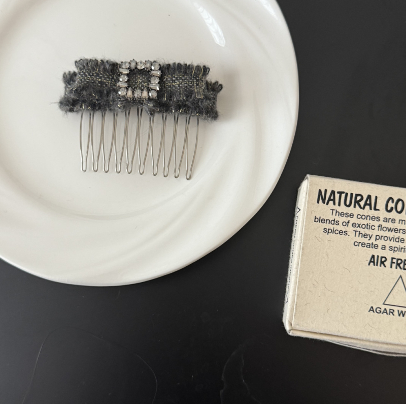 Greb za kosu u obliku mašne, ručno izrađen, mješavina materijala, za žene, Zima 2025