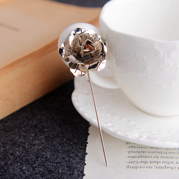 Broš od legure u obliku cvijeta, korejskog stila, unisex, elektroplatirano