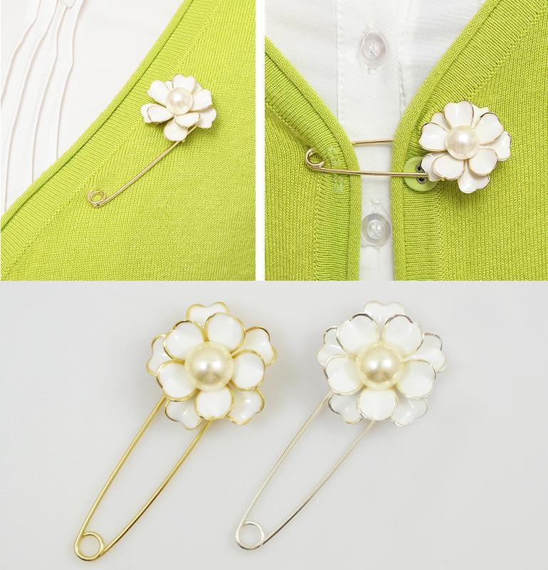 Broš Camellia cvijet dizajn (Brand OKana; Materijal: legura; Stil: Žene, Fashion OL; Funkcija: dekoracija; Oblik: Cvijet)