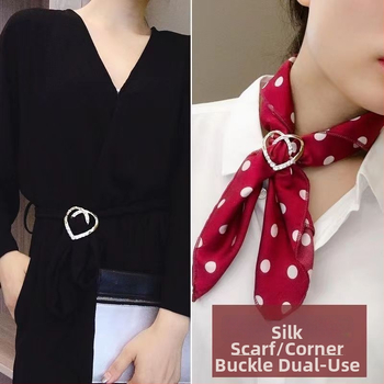 Príslušenstvo na tričko s uzlom na leme a stlačením v páse, zliatina kovov, jednoduchý štýl, jar 2025